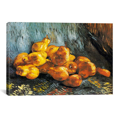 «Still Life with Pears» par Vincent Van Gogh, reproduction d'art sur toile tendue