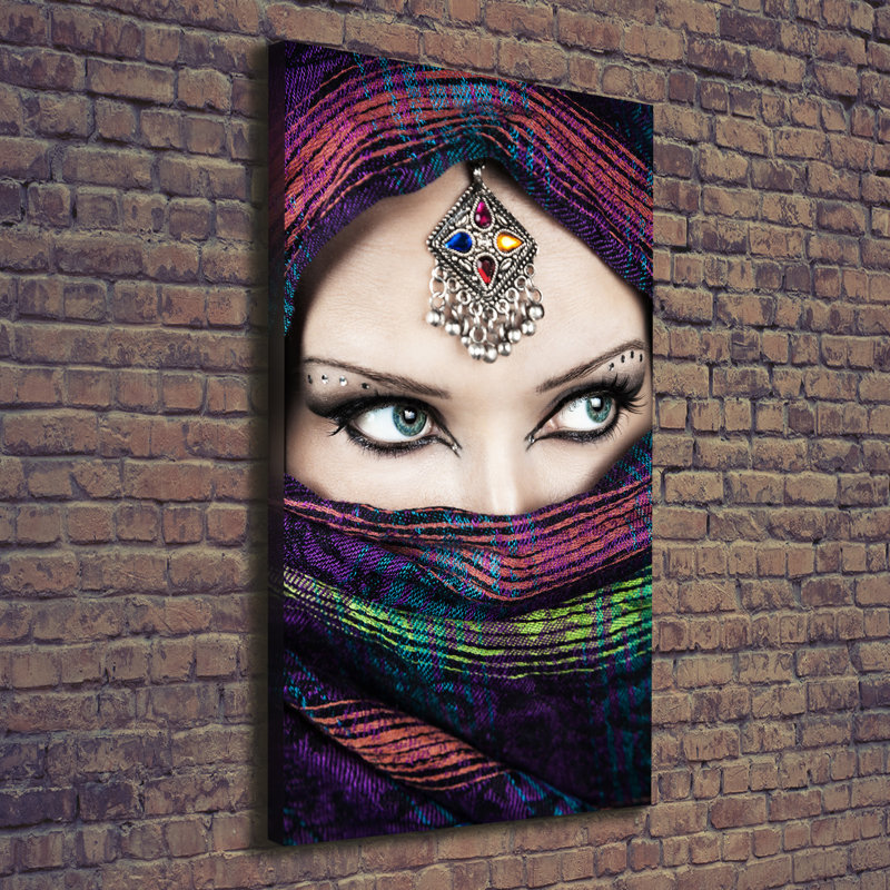 Indian Woman - Wrapped Canvas Print