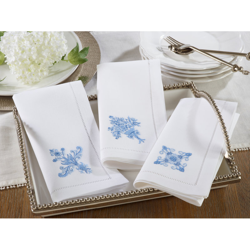 Bromwich Cotton Embroidered Square Napkin