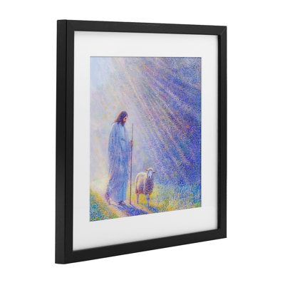 «Guiding Light Shepherd», reproduction sous verre encadrée, conception d'Ivan Guaderrama