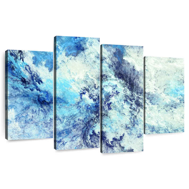 Abstrait de nuages glacés Avery, H 27 po x l 43 po