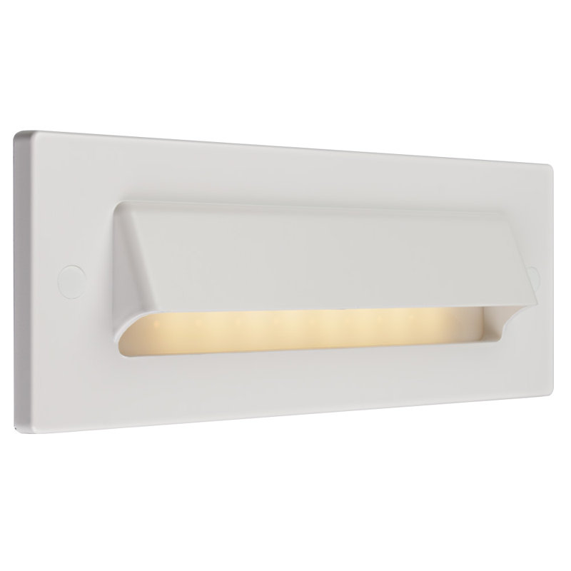 Integrated LED Metal Step Light, White