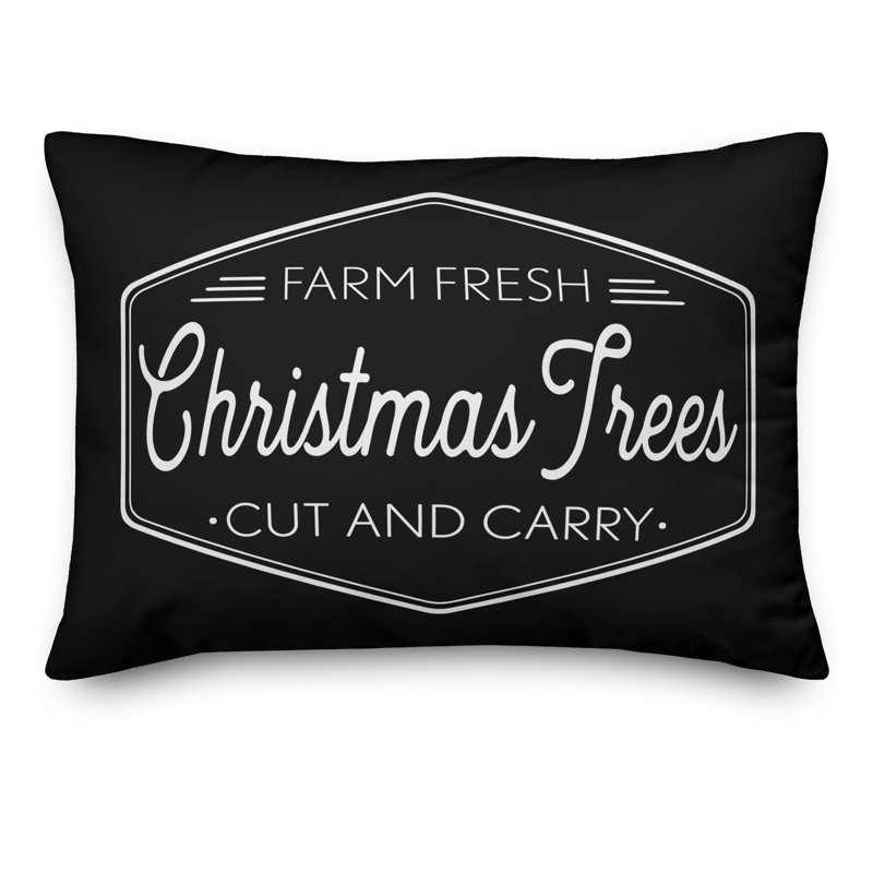  Coussin Farm Fresh Christmas Trees, Intérieur