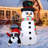 Christmas Inflatables 5.4 Ft Christmas Snowman Inflatables With Peeing Dog