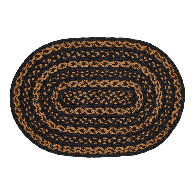 Lashbrook Geometric Oval Placemat, 12" W x 18" L x 0.25" D