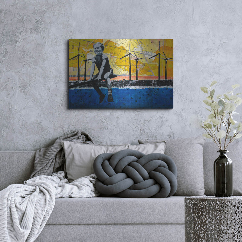" BRIGHT I " by DB Waterman, 24" H x 36" W