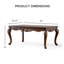 Table basse Barbato avec pieds en cabriole