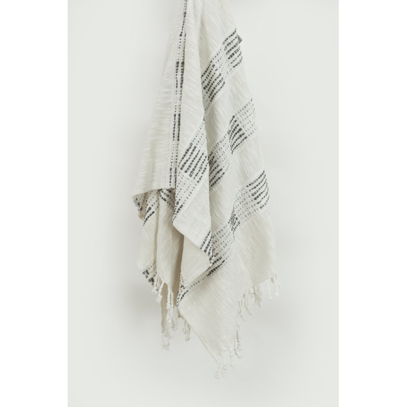 Alora Throw, Gray/White
