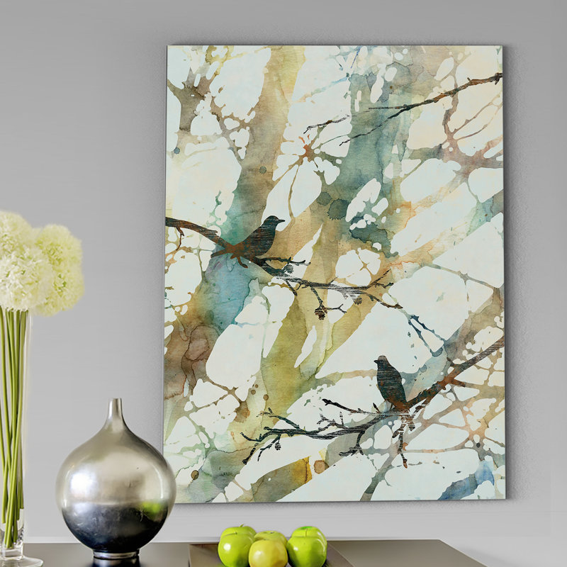 «Botanical Birds II», reproduction d'impression sur toile, H 16 po x l 20 po x P 1,5 po