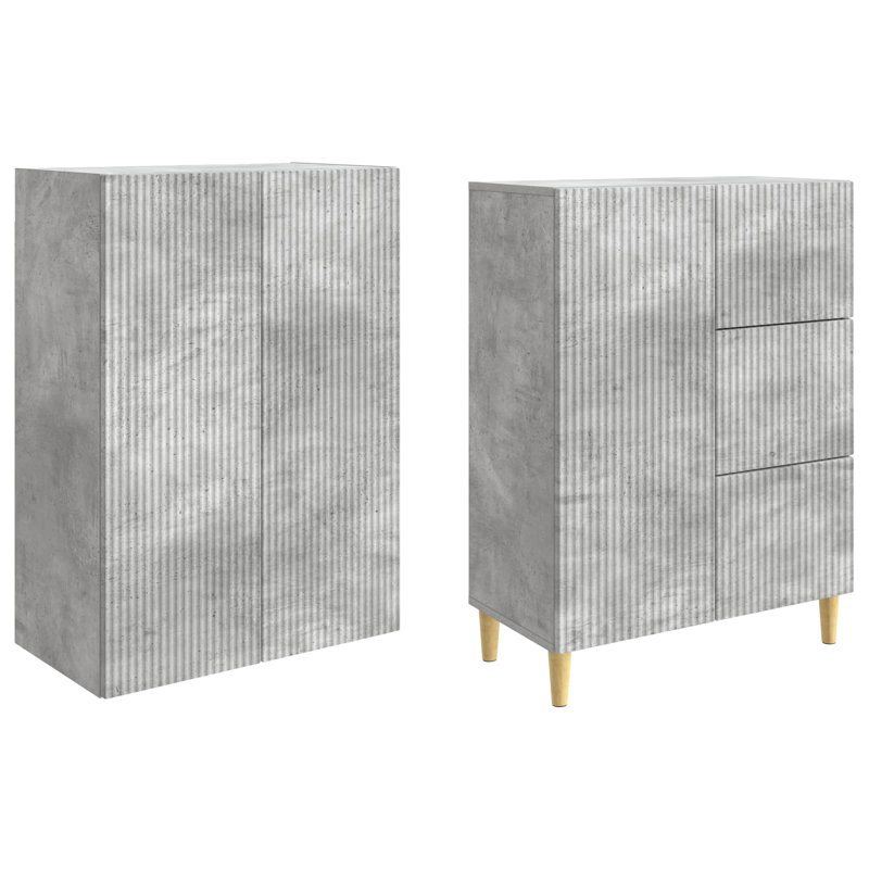 Storage Cabinet, Concrete Grey