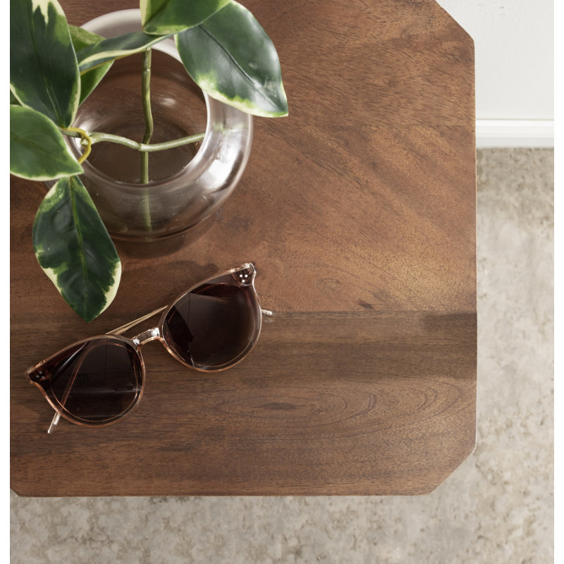 Ardentown Square Tiered Wood Drink Table