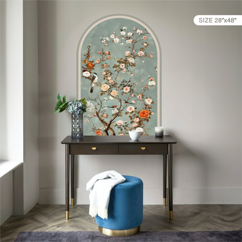 Adhésif décoratif botanique décoratif extra large Botanical, H 48 po x l 28 po