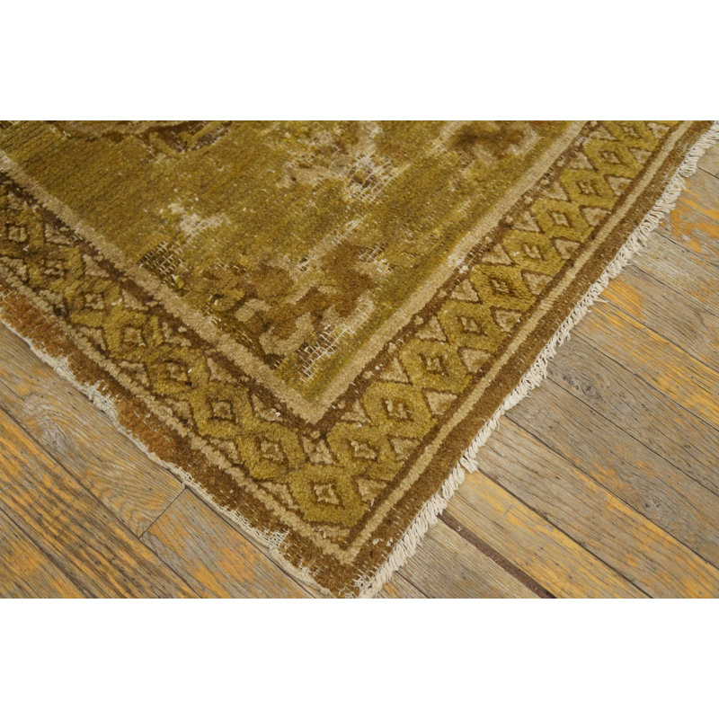 Antique Tibetan Chinese Floral Knotted Rug