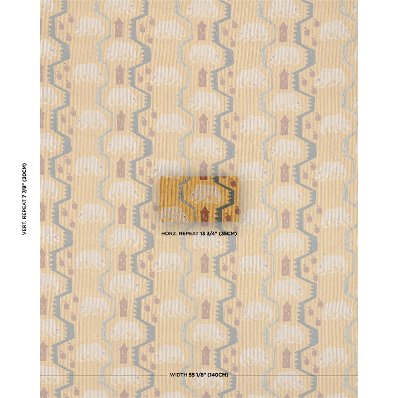 Bear Brigade Fabric, Yellow