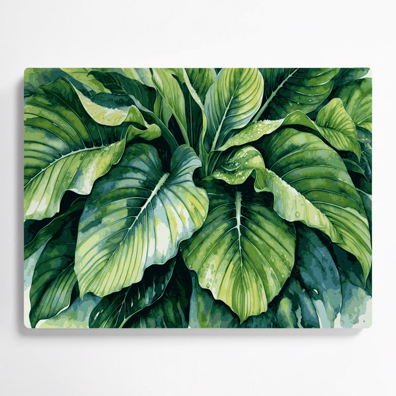 Art mural en métal Botanical Colocasia