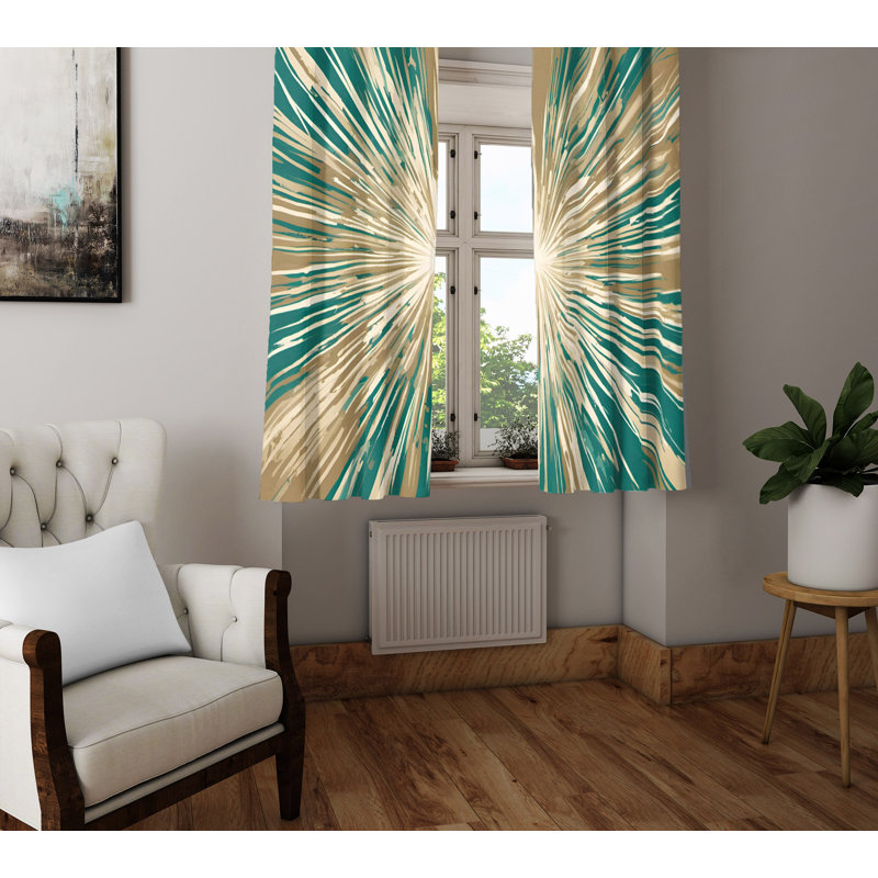 Semi Sheer Curtain Pair, 20" W x 52" L