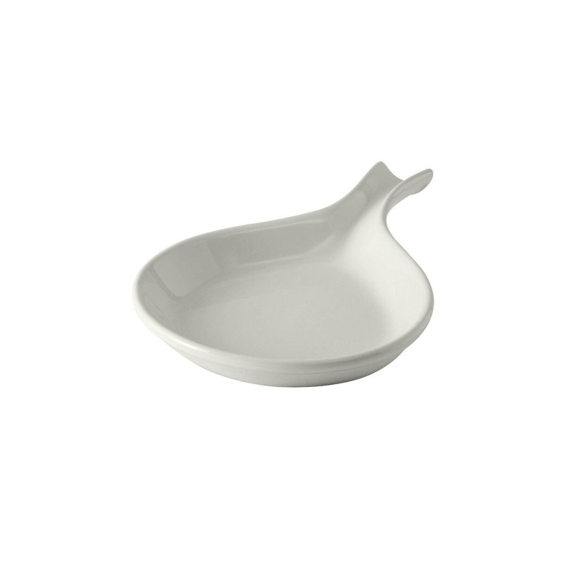 Latitude Run® Eggshell Vitrified China Platter, White, 1.13" H x 10" W x 7.25" D