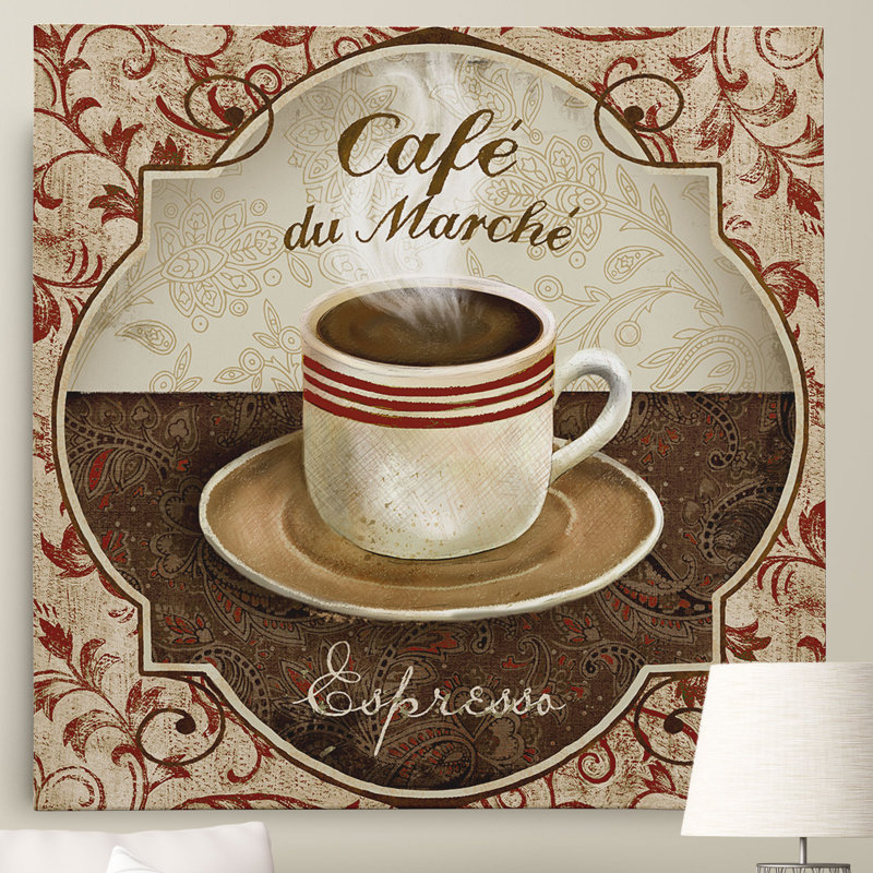 « expresso » par conrad knutsen, impression sur toile tendue premium, H 16 po x l 16 po x P 1,5 po