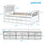 Lit plateforme simple 6 tiroirs Tirto-54420740