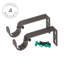  Tringle de rideau de fenêtre, embout décoratif, tringle de 1 po, 72 à 144 po, bronze huilé-711233208-711233201