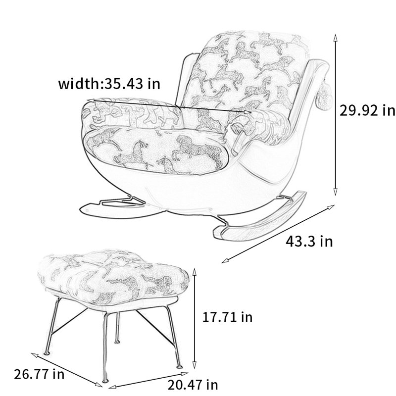 Chaise berçante de haute qualité Leisure
