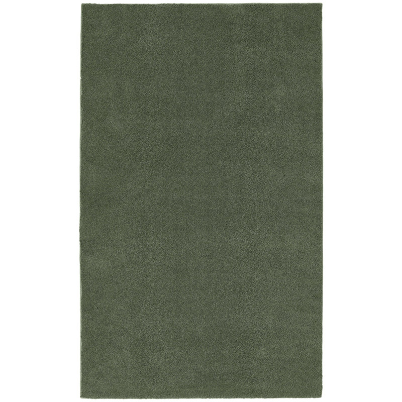 Tapis pour salle de bain en nylon avec envers antidérapant, Fougère intense, 60" x 96"