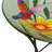 18"W Glass Hummingbird Birdbath with Stand