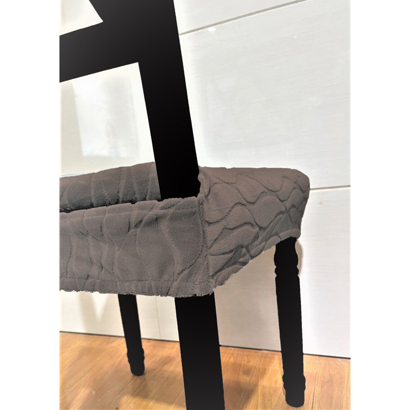 Housse extensible pour siège de chaise (14 x 15 po) - Argent, Polyester brun