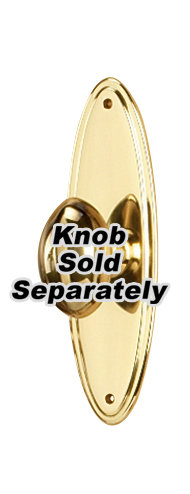 Metal Knob Backplate, Polished Antique