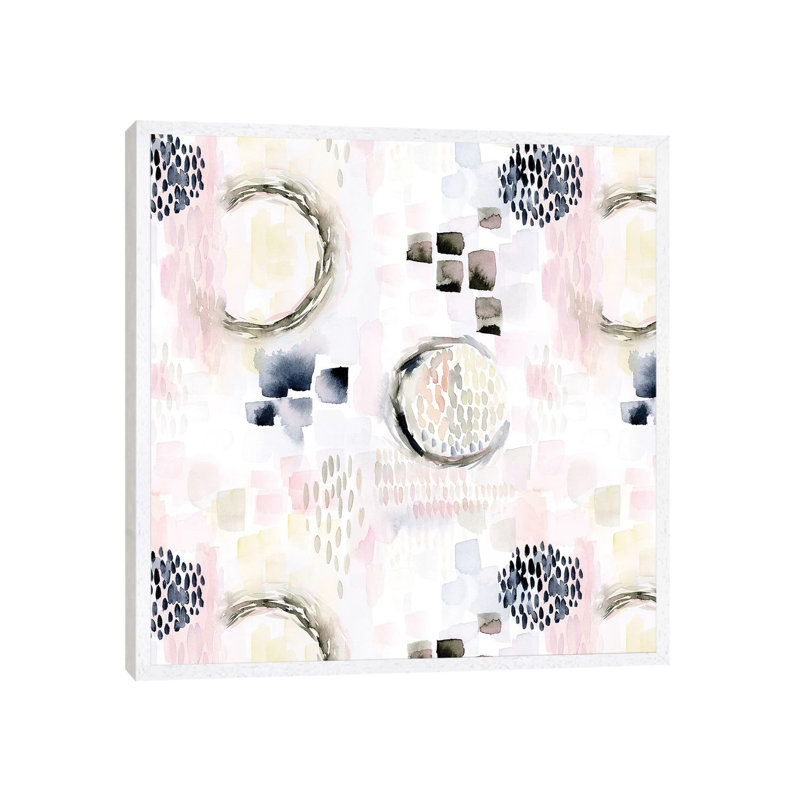 Surrender V by Stephanie Ryan - Painting on Canvas, White Floater Framed, 45.72cm H x 45.72cm W x 3.81cm D