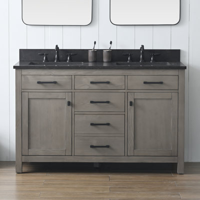 Ajiya 54" Double Bathroom Vanity Set