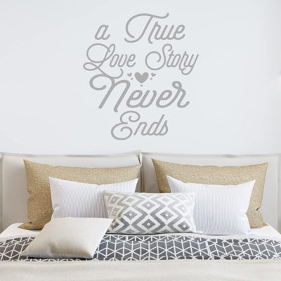 Adhésif décoratif «A True Love Story Never Ends»