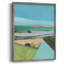 «Bright Coloured Countryside I», reproduction encadrée - bois massif-1710460788