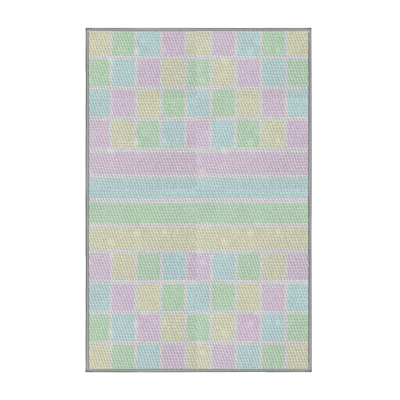 Checkered Indoor Rug, Rectangle 8' x 12'