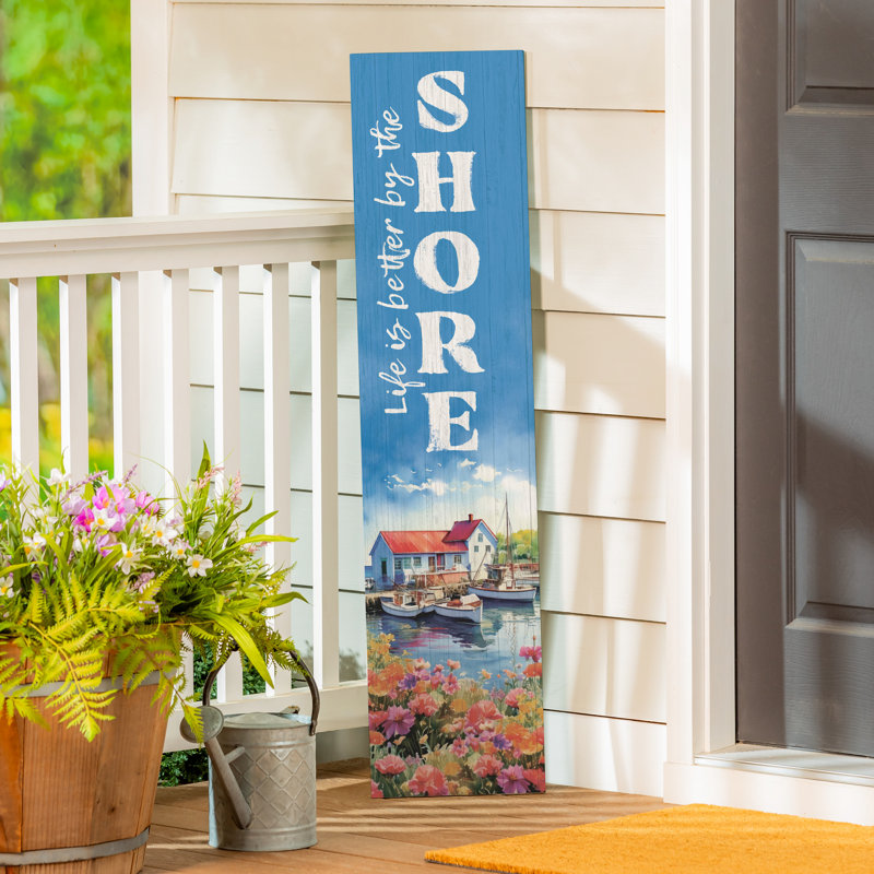 Leaner Shore Coastal Porch H 47 po