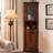 17.01"Retro Solid Wood Rectangular Corner Cabinet