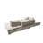 Canapé modulaire réversible avec repose-pieds Baseler-110437643