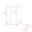 Wilmington 1-Drawer Rectangle Pantry Cabinet White And Light Oak