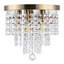 Plafonnier encastré en cristal 5 lumières Salley-1818672213