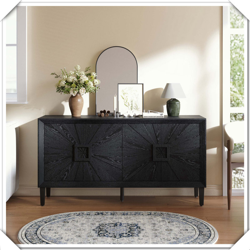 Rangement pour meuble télé Premium Premium, Noir