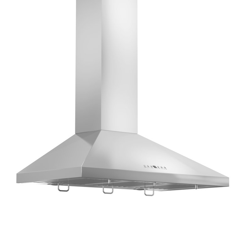 48" KL2 400 CFM Convertible Wall Mount Range Hood in Brushed Stainless Steel, 48"