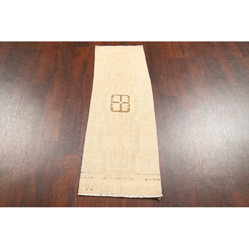 Tapis de couloir oriental géométrique Anatolian 1x4