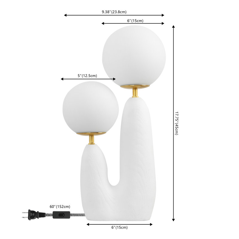 Ilsa Resin Novelty Lamp, White