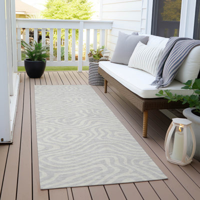  Machine Washable Indoor/Outdoor Chayden ACN1020 Gold Rug