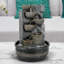 Chermaine Weather Resistant Cascade Fountain with Light-1217744685