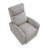Modern Push Back Recliner Chair Light Gray Soft Corduroy Upholstery Comfort Solid Wood Living Room Furniture 1Pc-1233267394