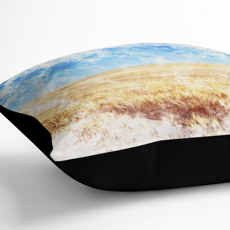 Square Throw Cushion, 40cm H x 40cm W x 15cm D, Black