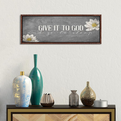 Give It 1 Piece Panoramic Wall Art on Canvas