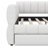 Queen-Size Fabric-Upholstered Platform Bed With Roll-Out Trundle Bed-1734301051