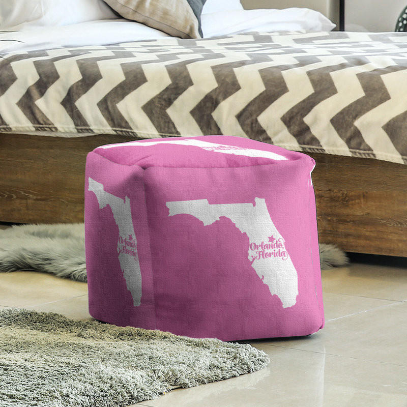 Repose-pieds cube en floride orlando, Rose